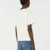 Bomuldst-shirt med grafisk print, hvid Bomuldst-shirt med grafisk print, hvid