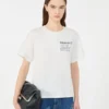 Bomuldst-shirt med grafisk print, hvid Bomuldst-shirt med grafisk print, hvid