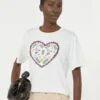 Bomuldst-shirt med grafisk print, hvid Bomuldst-shirt med grafisk print, hvid