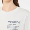 Bomuldst-shirt med grafisk print, hvid Bomuldst-shirt med grafisk print, hvid