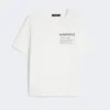 Bomuldst-shirt med grafisk print, hvid Bomuldst-shirt med grafisk print, hvid