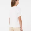 Bomuldst-shirt med print og broderi, hvid Bomuldst-shirt med print og broderi, hvid