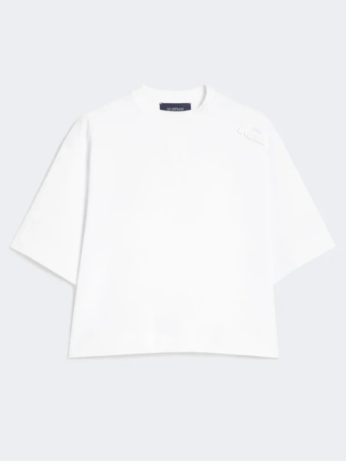 Bomuldst-shirt, optisk hvid Bomuldst-shirt, optisk hvid