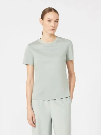 Bomuldst-shirt, pastellgrøn