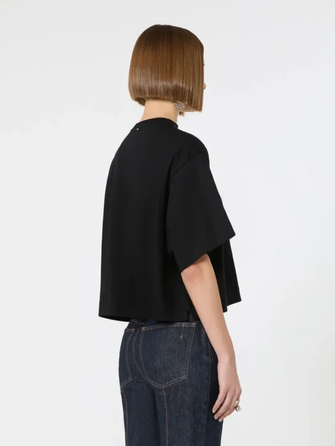 Bomuldst-shirt, sort Bomuldst-shirt, sort