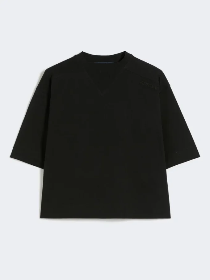 Bomuldst-shirt, sort Bomuldst-shirt, sort