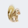 Broche i harpiks og glas, brun Broche i harpiks og glas, brun