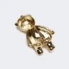 Brosche i form af en Teddy Bear i metal, hvid Brosche i form af en Teddy Bear i metal, hvid
