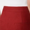 Bukser i bomuldsgabardine-jersey, røde Bukser i bomuldsgabardine-jersey, røde
