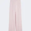 Bukser i uld, mohair og silke, beige-rosa Bukser i uld, mohair og silke, beige-rosa