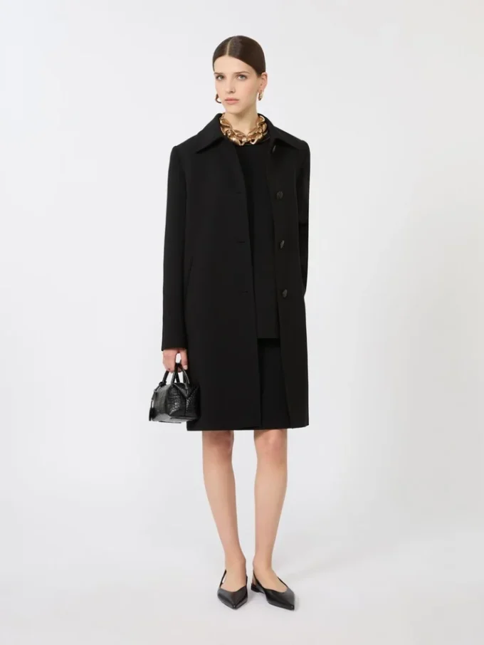 Cady midi-frakke, sort Cady midi-frakke, sort