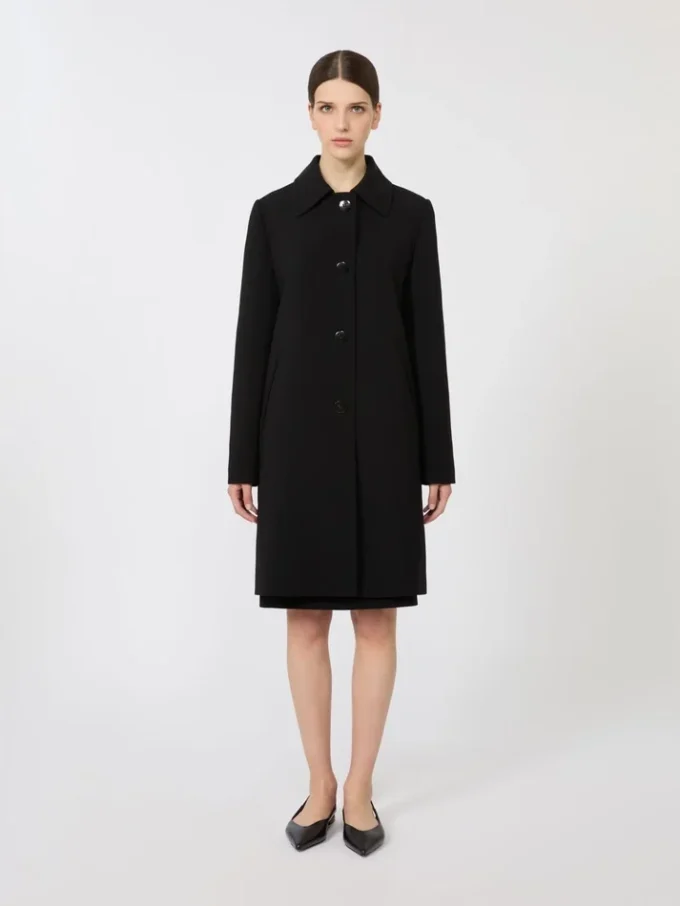 Cady midi-frakke, sort Cady midi-frakke, sort