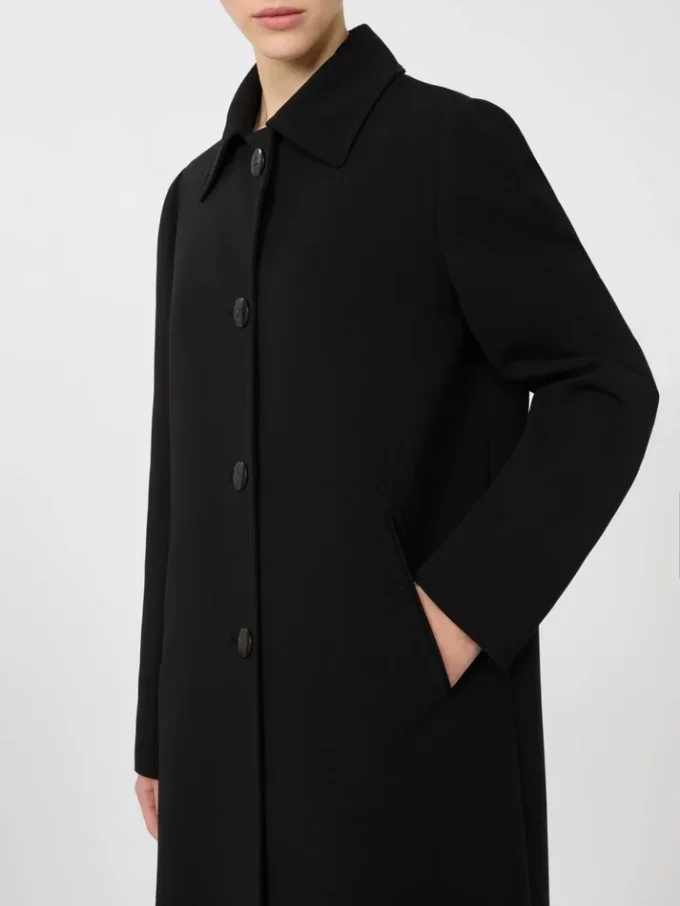 Cady midi-frakke, sort Cady midi-frakke, sort