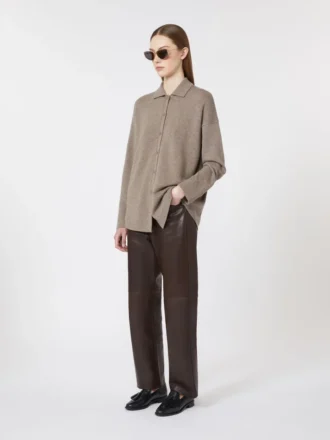 Cardigan i uld og kashmir, turtledove