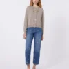Cardigan i uld og kashmir, turtledove