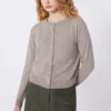 Cardigan i uld og kashmir, turtledove