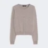 Cardigan i uld og kashmir, turtledove