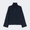 Cardigan i viskose-crepe, ultramarin Cardigan i viskose-crepe, ultramarin