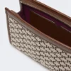 Ekstra lille taske i bomuldsjacquard, sort Ekstra lille taske i bomuldsjacquard, sort