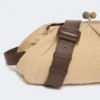 Ekstra stor, polstret pasticcino-taske i teknisk gabardine, beige