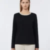 Enkel jersey-T-shirt, sort Enkel jersey-T-shirt, sort