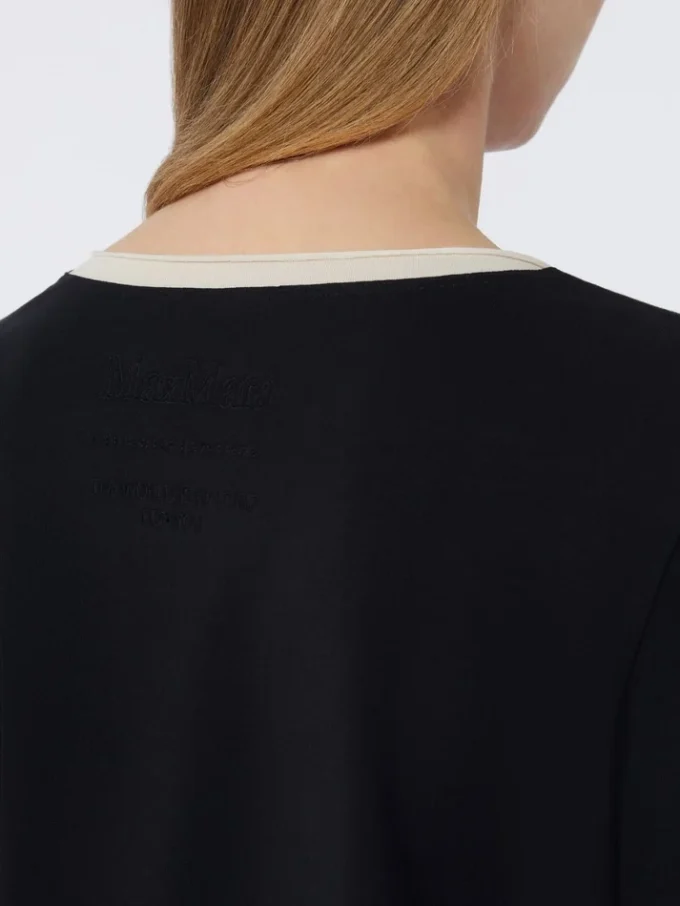 Enkel jersey-T-shirt, sort Enkel jersey-T-shirt, sort
