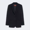 Enkeltradet cady-blazer, marineblå Enkeltradet cady-blazer, marineblå