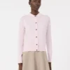 Feminint uldcardigan, lyserødt Feminint uldcardigan, lyserødt