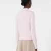 Feminint uldcardigan, lyserødt Feminint uldcardigan, lyserødt