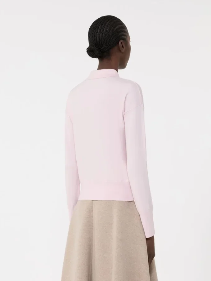 Feminint uldcardigan, lyserødt Feminint uldcardigan, lyserødt