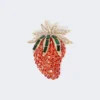 Glasbroche, rød Glasbroche, rød