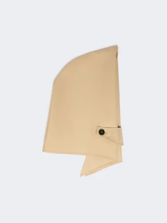 Hat-foulard i vandafvisende gabardine, beige Hat-foulard i vandafvisende gabardine, beige