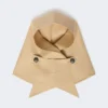 Hat-foulard i vandafvisende gabardine, beige Hat-foulard i vandafvisende gabardine, beige
