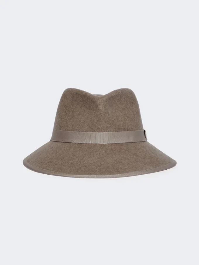 Hue i uldfilt, beige Hue i uldfilt, beige