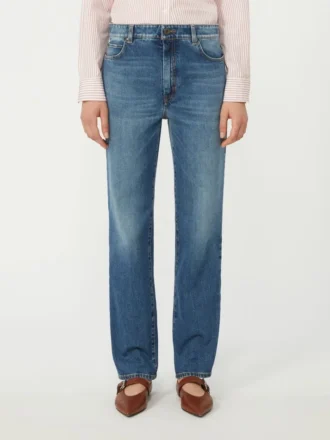 Jeans med lige ben, navy