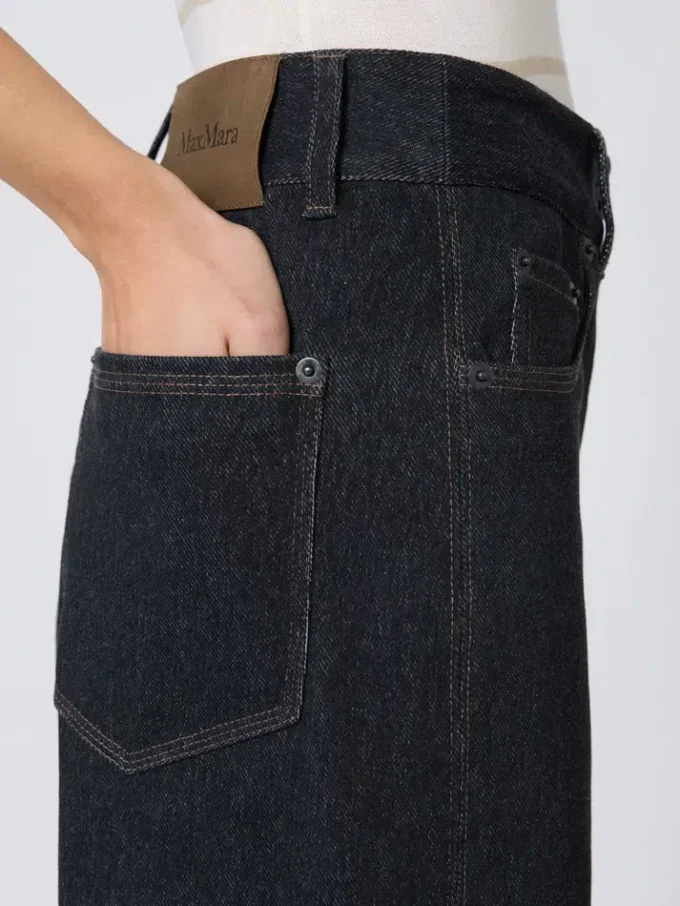 Jerseybukser med denim-effekt, ultramarin Jerseybukser med denim-effekt, ultramarin