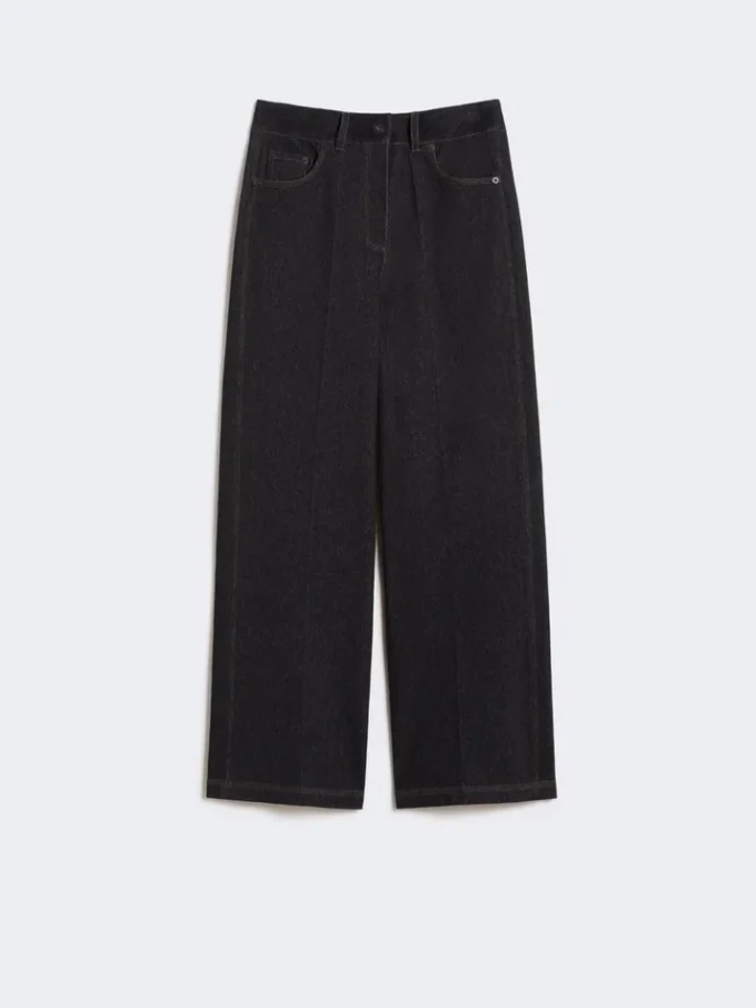 Jerseybukser med denim-effekt, ultramarin Jerseybukser med denim-effekt, ultramarin