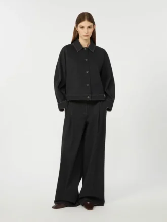 Jerseybukser med fem lommer i denim-look, ultramarin