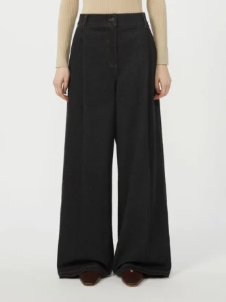 Jerseybukser med fem lommer i denim-look, ultramarin