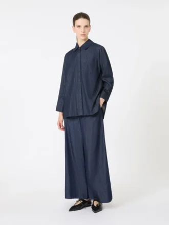 Joggingbukser i denim, midnatsblå