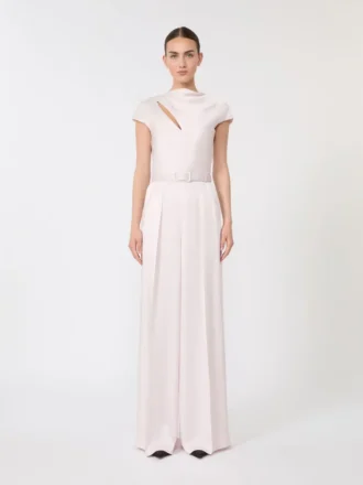 Jumpsuit i Envers-satin, lyserød