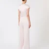 Jumpsuit i Envers-satin, lyserød Jumpsuit i Envers-satin, lyserød