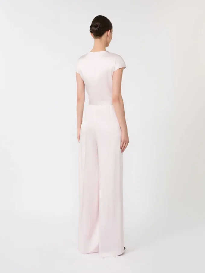 Jumpsuit i Envers-satin, lyserød Jumpsuit i Envers-satin, lyserød