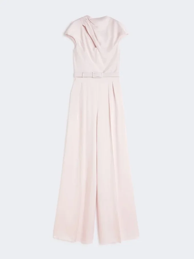 Jumpsuit i Envers-satin, lyserød Jumpsuit i Envers-satin, lyserød