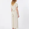 Jumpsuit i viskose og hør, Batavia, beige Jumpsuit i viskose og hør, Batavia, beige