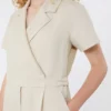Jumpsuit i viskose og hør, Batavia, beige Jumpsuit i viskose og hør, Batavia, beige