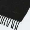 Kamelbrun stola med logo, sort Kamelbrun stola med logo, sort