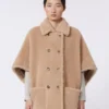 Kappe i alpaca og kashmir-teddy, beige Kappe i alpaca og kashmir-teddy, beige