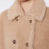 Kappe i alpaca og kashmir-teddy, beige Kappe i alpaca og kashmir-teddy, beige