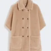 Kappe i alpaca og kashmir-teddy, beige Kappe i alpaca og kashmir-teddy, beige